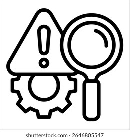 Elemento De Icono De Análisis De Riesgo Para Diseño