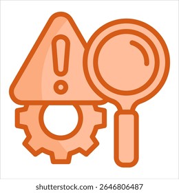 Risk Analysis Icon Element For Design