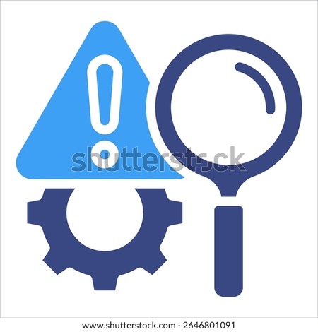 Risk Analysis Icon Element For Design
