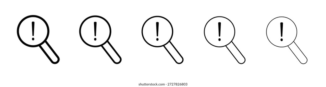 Symbol für Risikoanalyse für grafische Designs. Vektordesign des Symbols