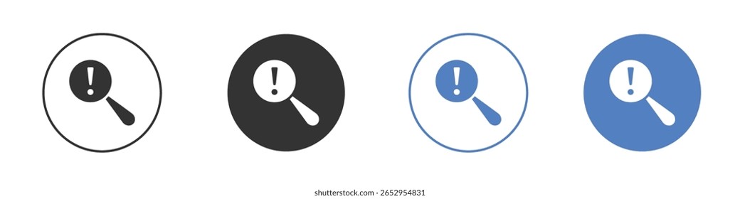 Diseños gráficos de logotipo de icono de análisis de riesgos