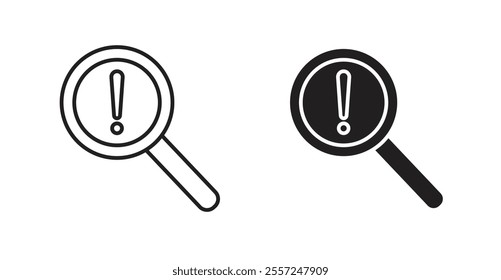 Risk analysis Icon set. vector illustration set