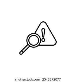 Risk analysis icon symbol collection on white background.