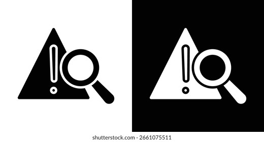 Risk analysis icon symbol collection. Flat vector stock illustration.
