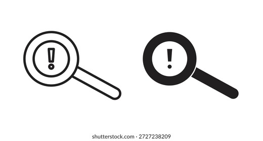Symbol für Risikoanalyse. Vektorgrafik-Paket für Apps und Designs