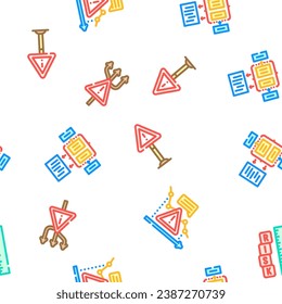 Geschäftsvektor für Risikoanalytiker, nahtlose, dünne Illustration