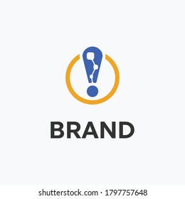 Risk analytic technology logo template