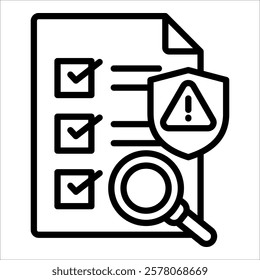 Risk Assessmen Icon Element For Design