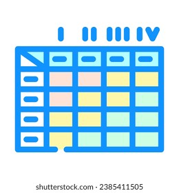 risk assessment color icon vector. risk assessment sign. isolated symbol illustration