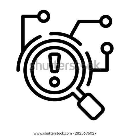 Risk Assessment Icon - Black Outline Icons Style For Construction Management and Building Industry