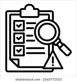 Risk Assessment Icon Element For Design