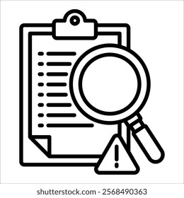 Risk Assessment Icon Element For Design