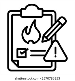 Risk Assessment Icon Element For Design
