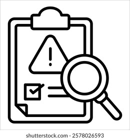 Risk Assessment Icon Element For Design