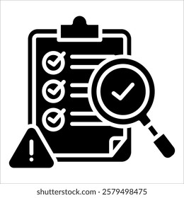Risk Assessment Icon Element For Design