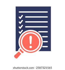 Risk Assessment Icon Element For Design