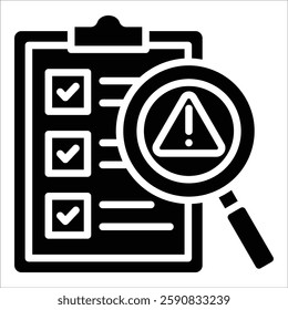 Risk Assessment Icon Element For Design