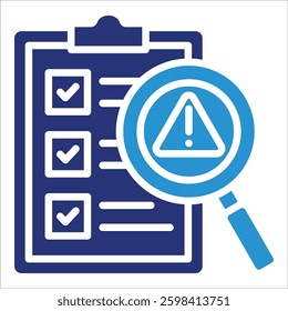 Risk Assessment Icon Element For Design