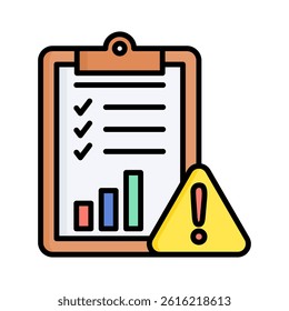 Risk Assessment Icon Element For Design