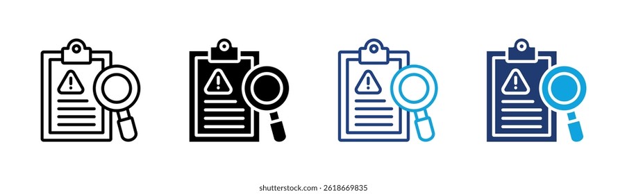 Risk Assessment Icon Element For Design