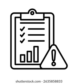 Icono de evaluación de riesgos para el diseño