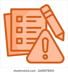 Risk Assessment Icon Element For Design