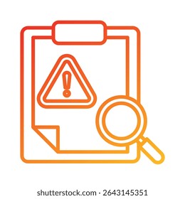 Elemento de icono de evaluación de riesgos para el diseño