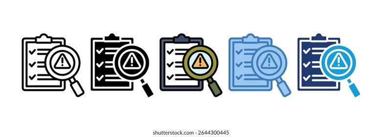 Risk Assessment Icon Element For Design