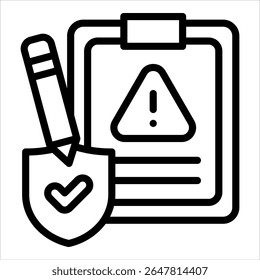 Risk Assessment Icon Element For Design