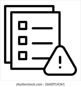 Risk Assessment Icon Element For Design