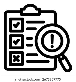 Icono de evaluación de riesgos para el diseño