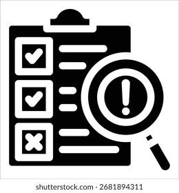 Icono de evaluación de riesgos para el diseño