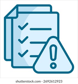 Icono de evaluación de riesgos para el diseño