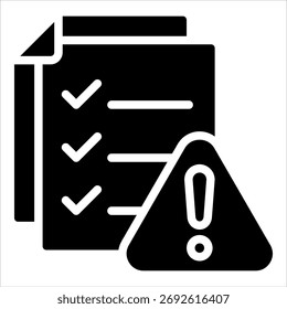Elemento Ícone De Avaliação De Riscos Para Projeto