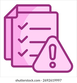 Elemento Ícone De Avaliação De Riscos Para Projeto