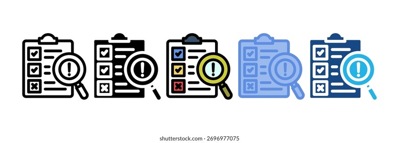 Risikobewertungs-Icon-Element für Design