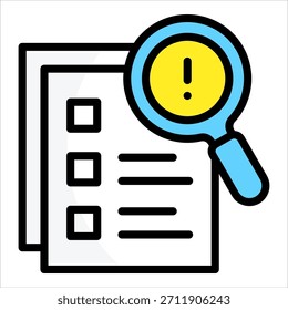 Icono de evaluación de riesgos para el diseño