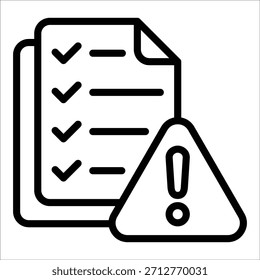 Icono de evaluación de riesgos para el diseño