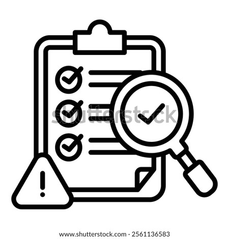Risk Assessment Icon Element For Design