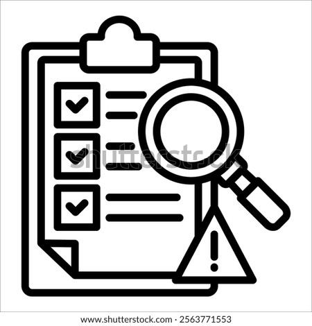 Risk Assessment Icon Element For Design
