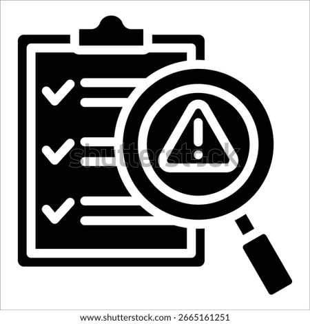 Risk Assessment Icon Element For Design