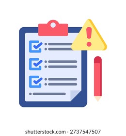 Risk Assessment Icon Flat Vector Illustration