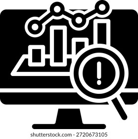 Risk Assessment Icon Glyph Vector Illustration