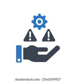 Risk Assessment Icon On White Background