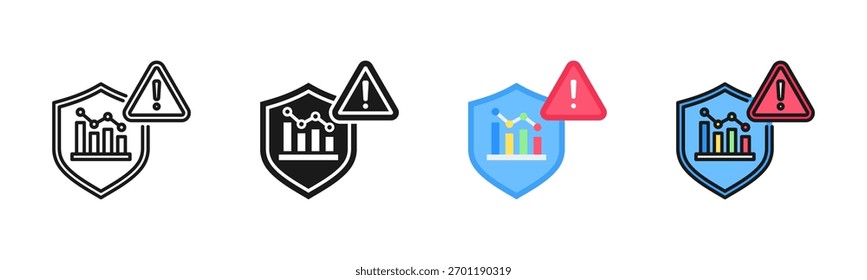 Paquete De Iconos De Evaluación De Riesgos En Varios Estilos