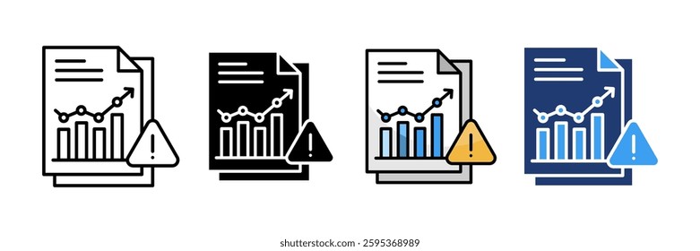 Risk Assessment Icon Set Multiple Style Collection