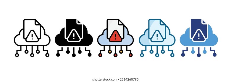 Risk Assessment Icon Set Multiple Style Collection
