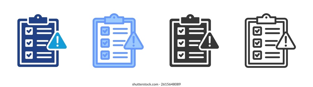 Risk Assessment icon set multiple style collection