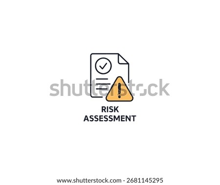 Risk Assessment icon vector design illustration