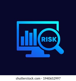 icono de evaluación de riesgos para la web